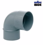 Codo de PVC Evacuación Serie B 87° Macho-Hembra Ø110 mm Ibide