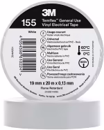 Cinta Aislante PVC 3M Temflex 155 19x20m Color Blanco