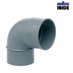 Codo de PVC Evacuación Serie B 87° Macho-Hembra Ø32 mm Ibide
