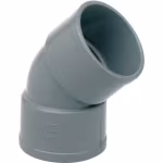Codo de PVC Evacuación Serie B 45º Hembra-Hembra 32 mm Ibide