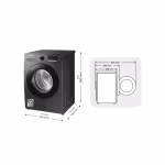 Lavadora Samsung WW90TA046AX 9 kg Inox Ecobubble Ref. WW90TA046AX/EC