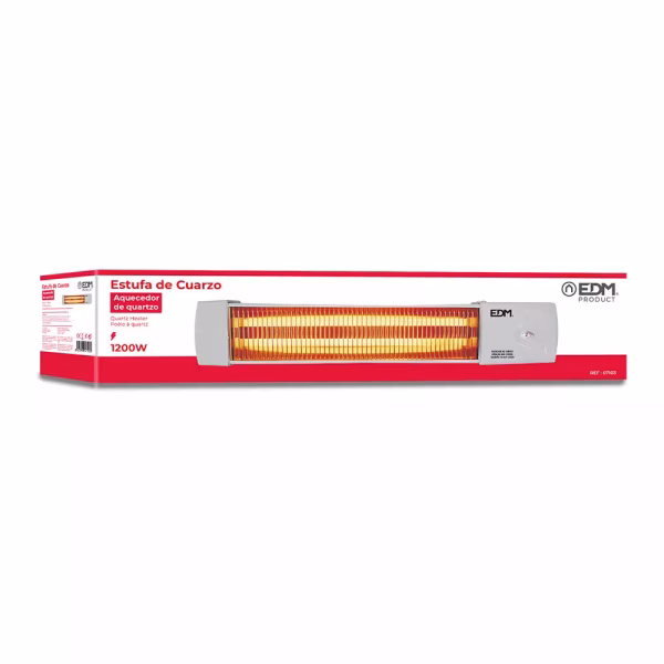 EDM CALEFACTOR BAÑO CUARZO 600/1200W