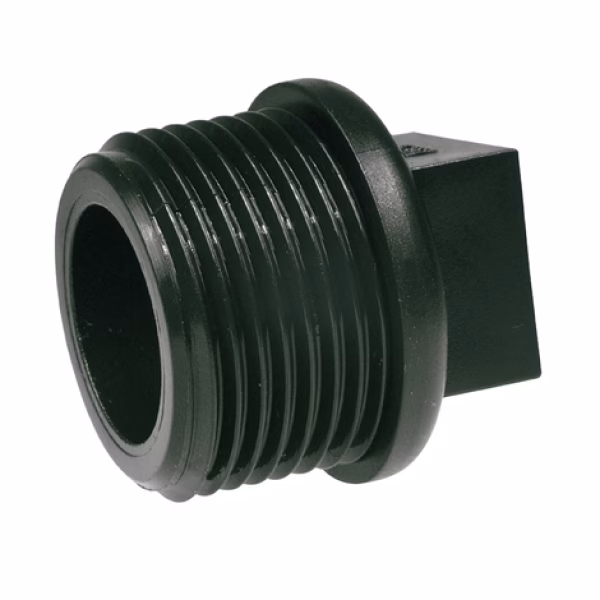 Tapón Macho Roscado de Polipropileno PP 1/2" Aliaxis (500 PZ)